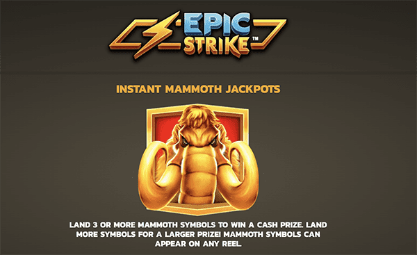 Blazing Mammoth Epic Strike เกมค่าย Microgaming จาก สล็อต PG SLOT Slot PG ทางเข้า