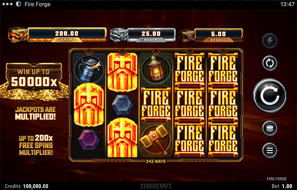 Fire Forge เกมค่าย Microgaming จาก สล็อต PG SLOT Game