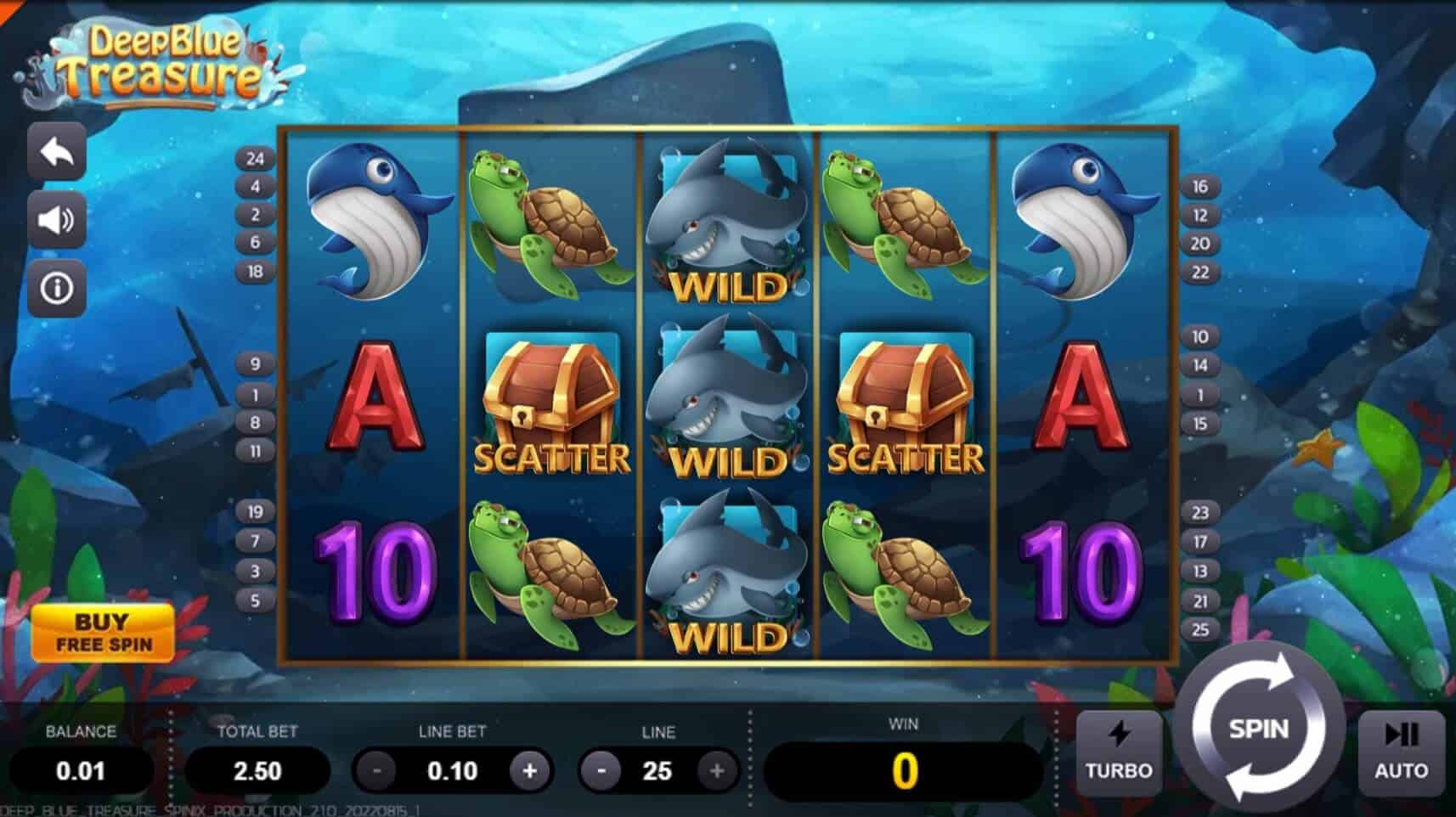 Deep Blue Treasure สล็อต Spinix เว็บ PG Slot จาก สล็อต PG