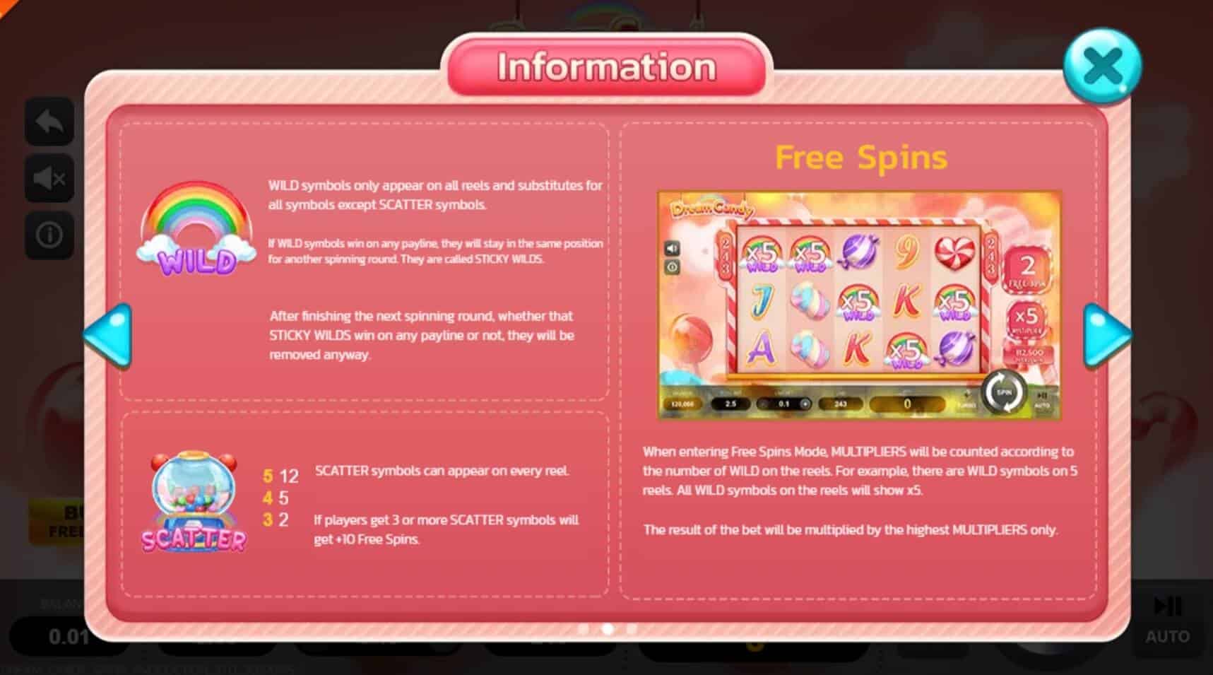 Dream Candy สล็อต Spinix เว็บ PG Slot จาก PGslot 311
