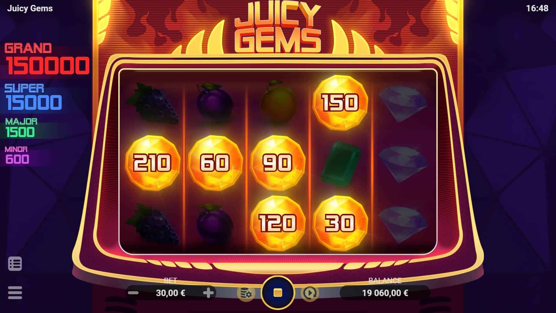 Juicy Gems Evoplay Slot PG