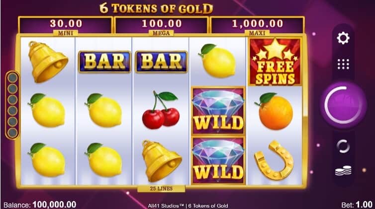 6 Tokens of Gold MICROGAMING สล็อต PG