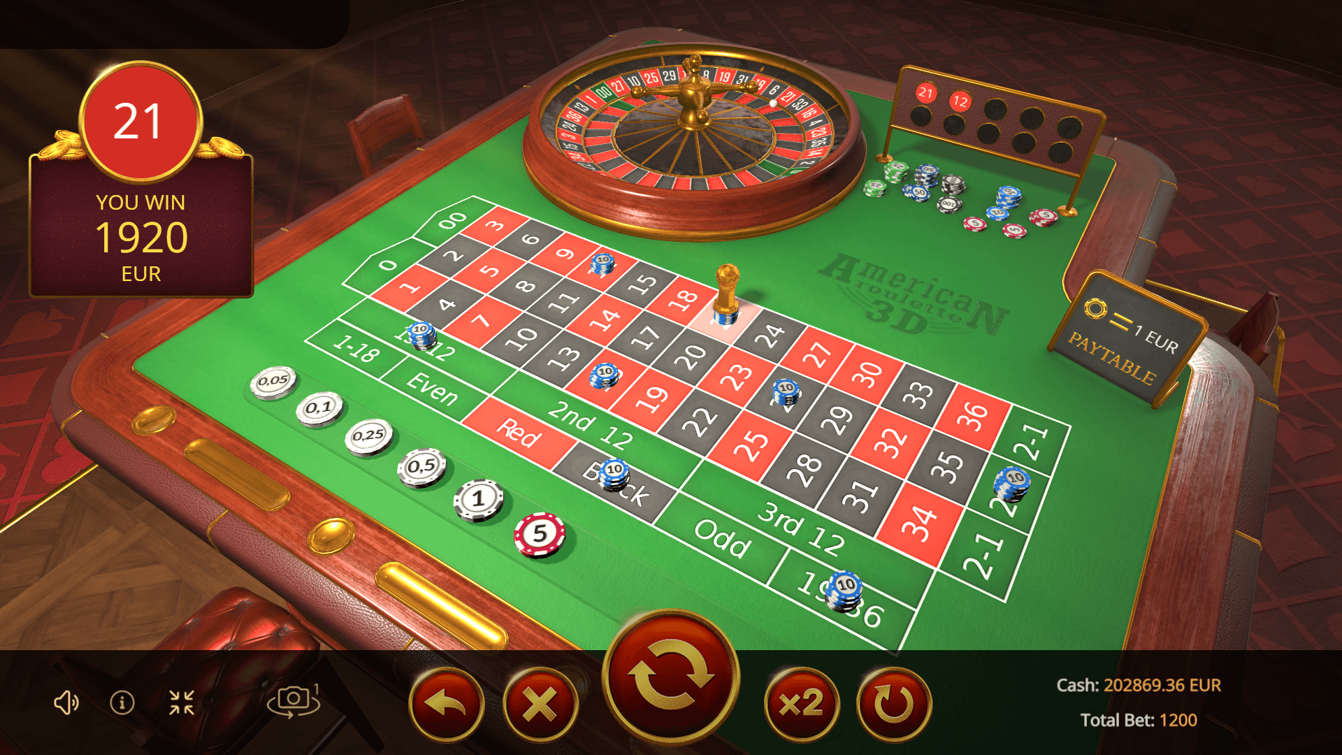 American Roulette 3D Evoplay PG Slot1234