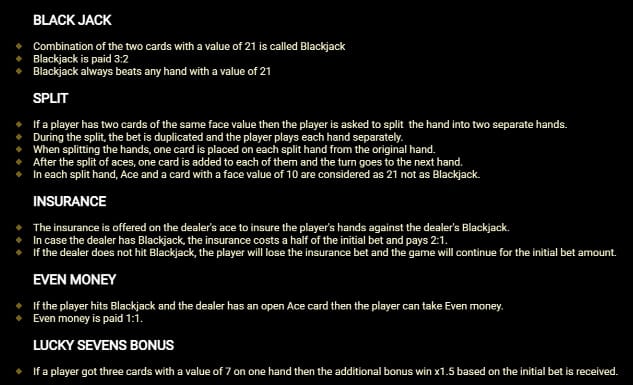Blackjack Lucky Sevens Evoplay Slot PG