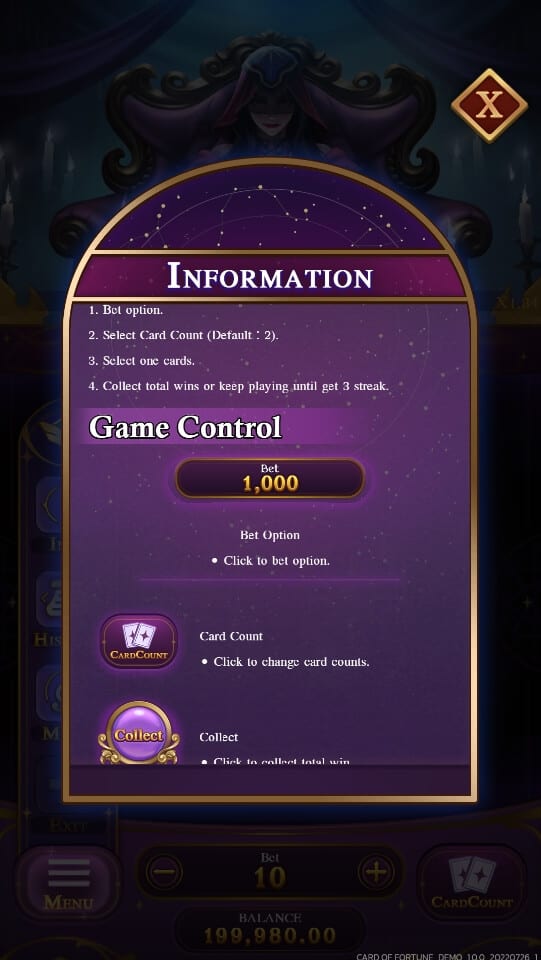 Card Of Fortune SPINIX PG Slot Game