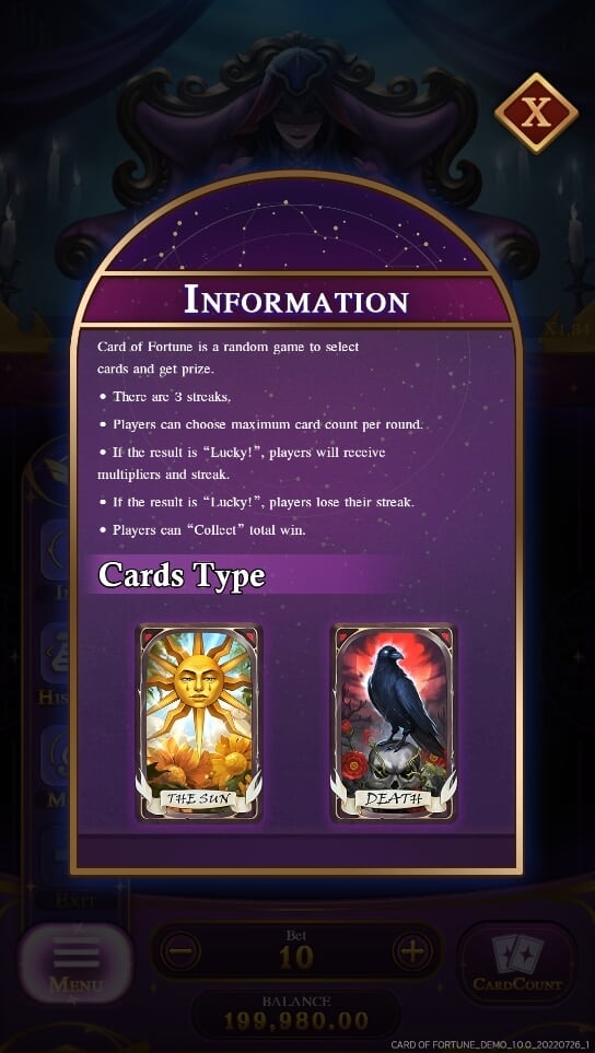 Card Of Fortune SPINIX PG สล็อต