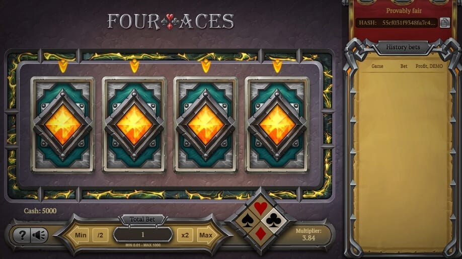 Four Aces Evoplay PG Slot เครดิตฟรี