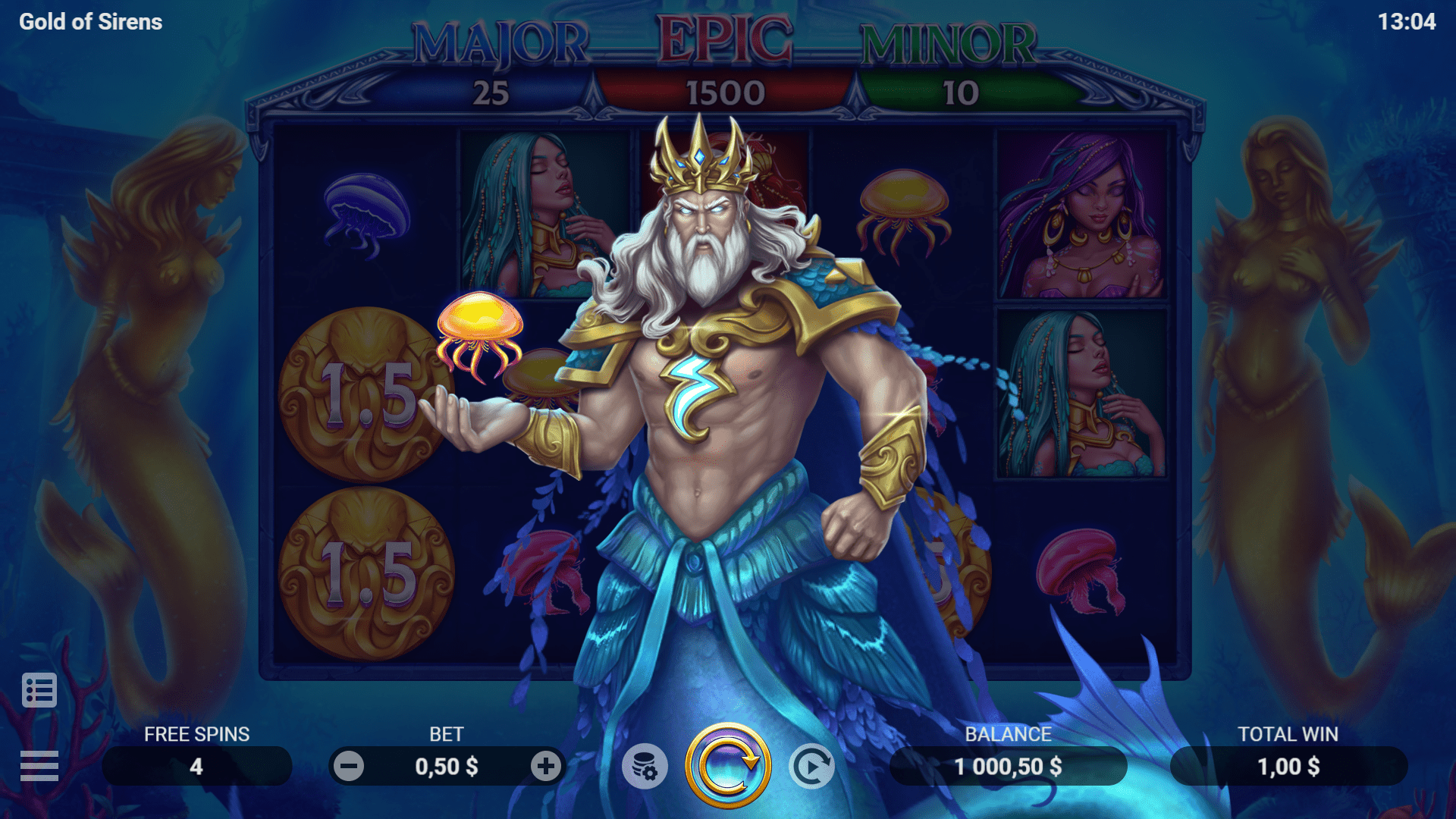 GOLD OF SIRENS EVOPLAY พีจี SLOT