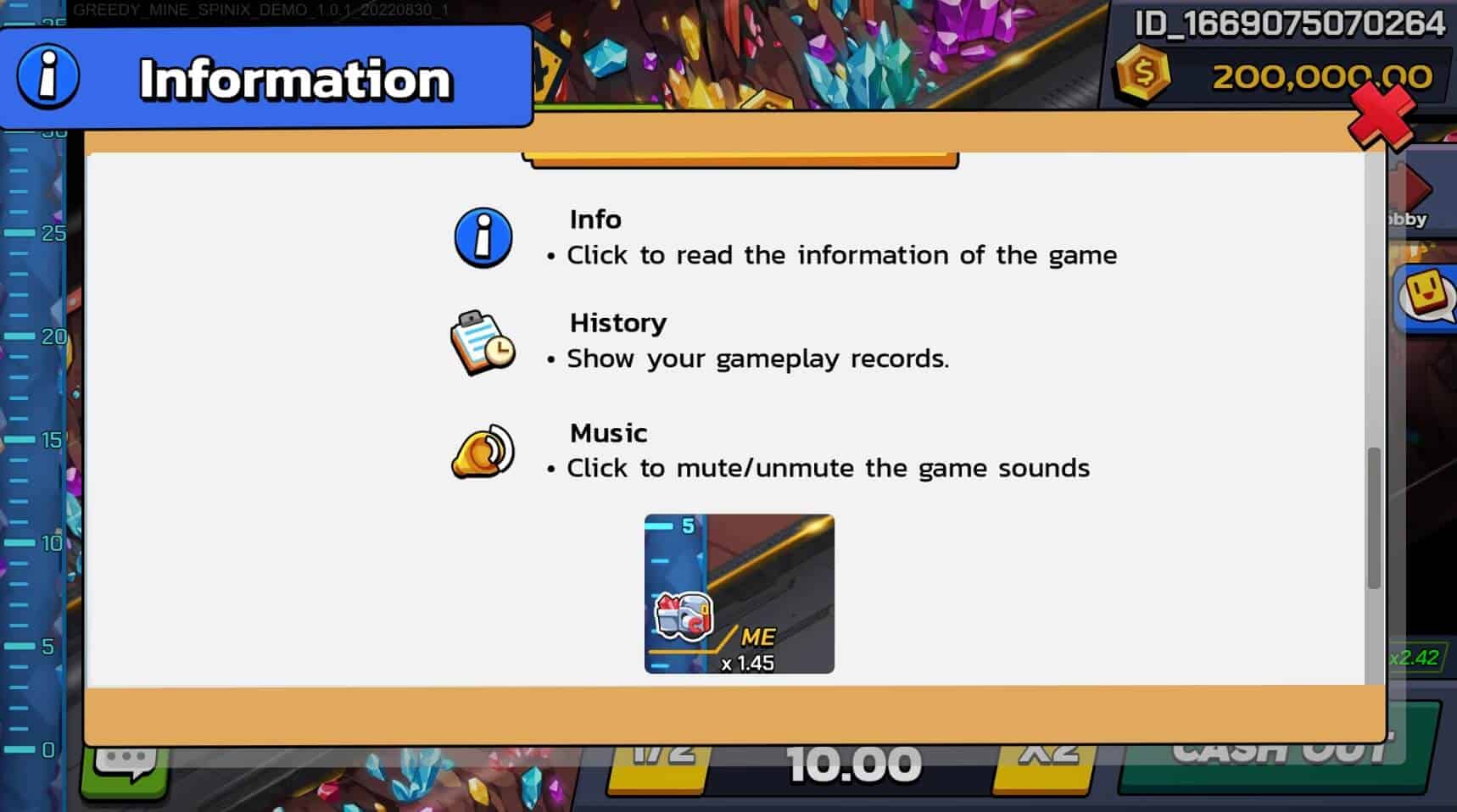 Greedy Mine SPINIX PG Slot เครดิตฟรี
