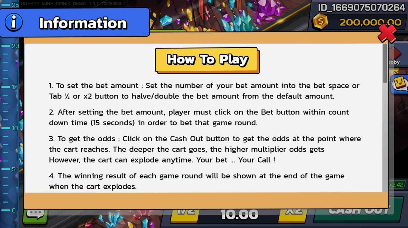 Greedy Mine SPINIX Slot PG