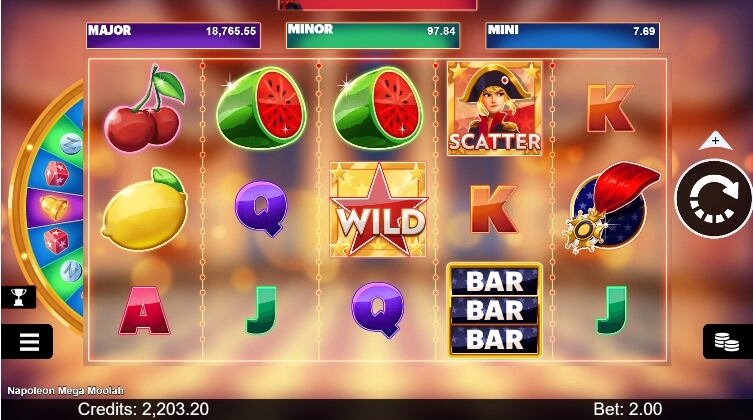 Napoleon Mega Moolah MICROGAMING สล็อต PG