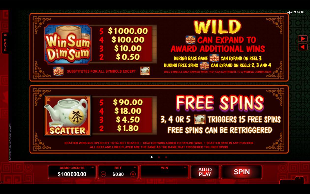Win Sum Dim Sum MICROGAMING PG Slot เครดิตฟรี