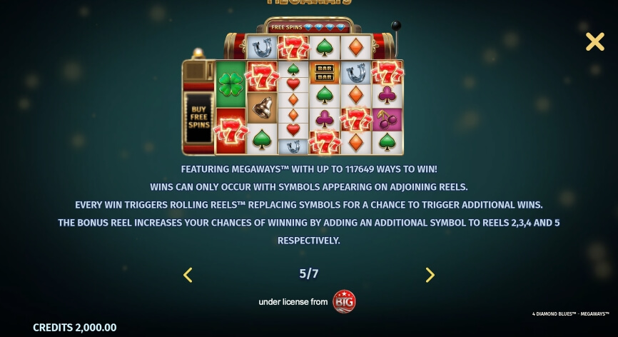 4 Diamond Blues MICROGAMING เกมส์ PG