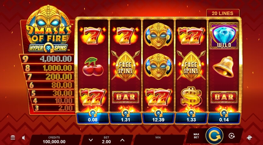 9 Masks of Fire HyperSpins MICROGAMING สล็อต PG