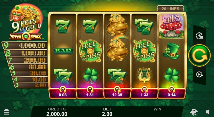 9 Pots of Gold HyperSpins MICROGAMING สล็อต PG