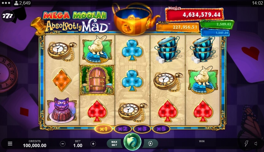 Absolootly Mad Mega Moolah MICROGAMING สล็อต PG