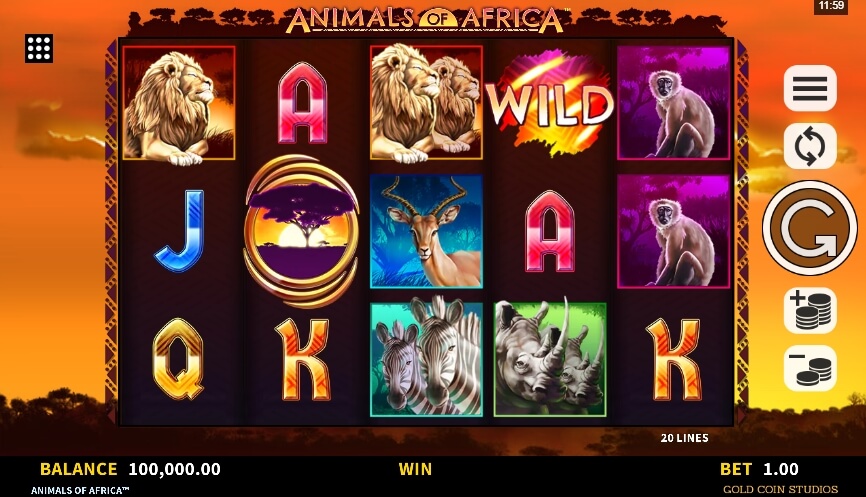 Animals of Africa MICROGAMING สล็อต PG