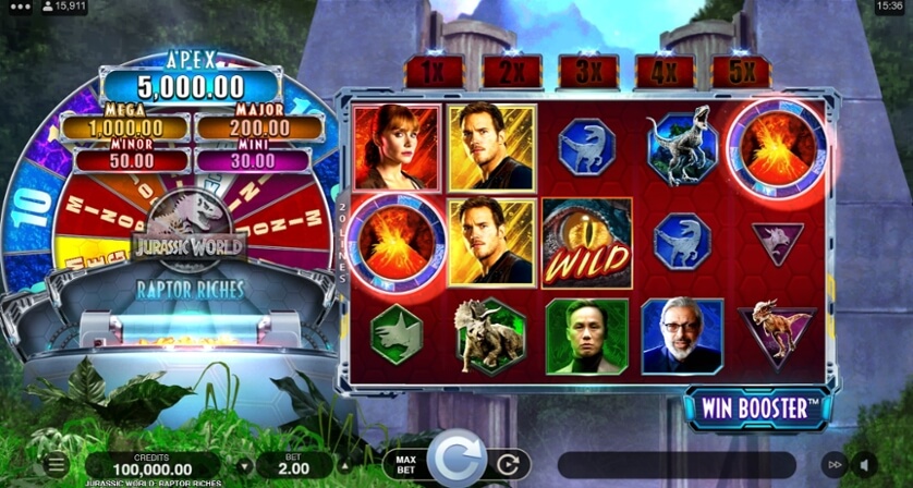 Jurassic World Raptor Riches MICROGAMING Slot PG
