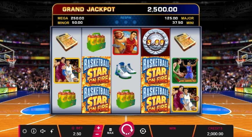 Basketball Star on Fire MICROGAMING สล็อต PG
