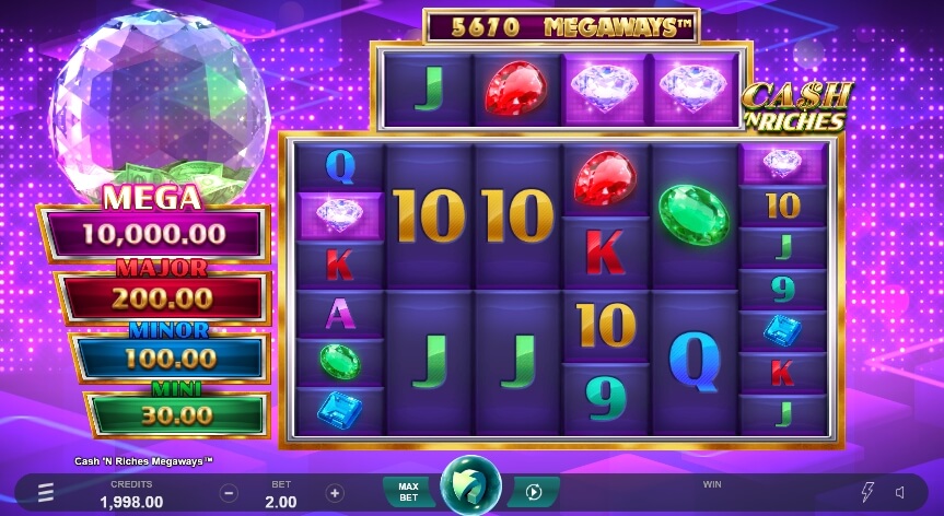 Cash 'N Riches Megaways MICROGAMING Slot PG