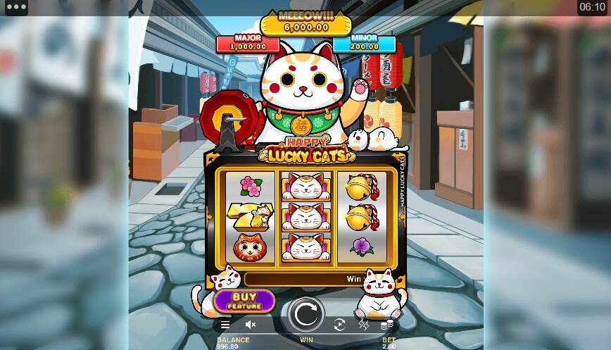 Happy Lucky Cats MICROGAMING สล็อต PG