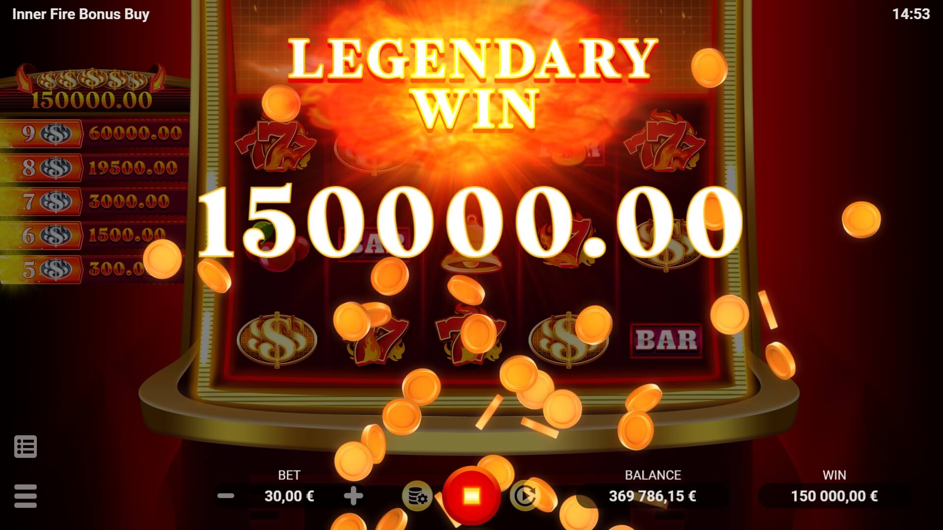 INNER FIRE BONUS BUY Evoplay PG สล็อต