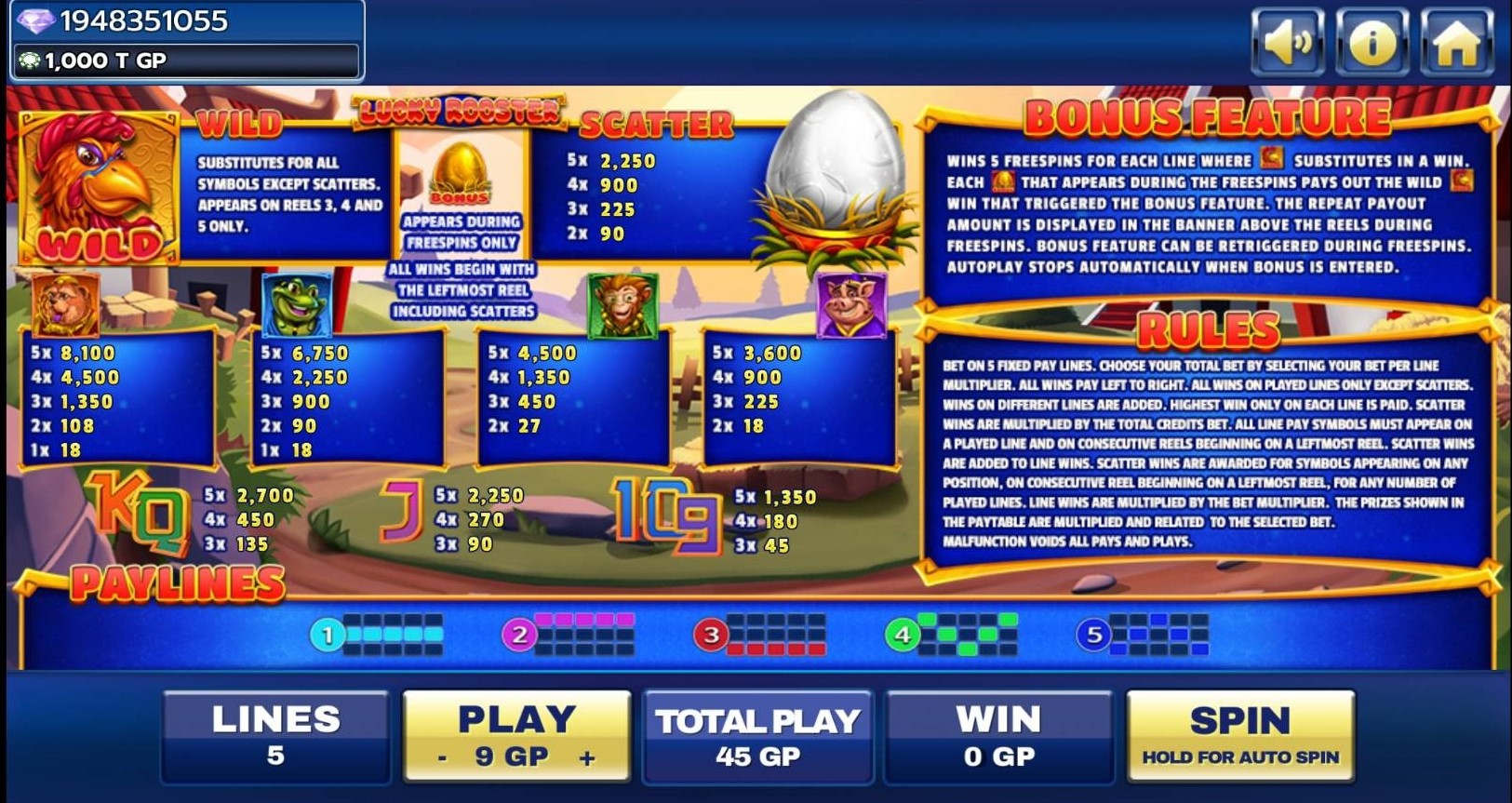 Lucky Rooster SLOTXO pgslot-pg ทางเข้า