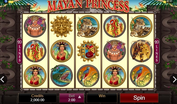 Mayan Princess MICROGAMING Slot PG