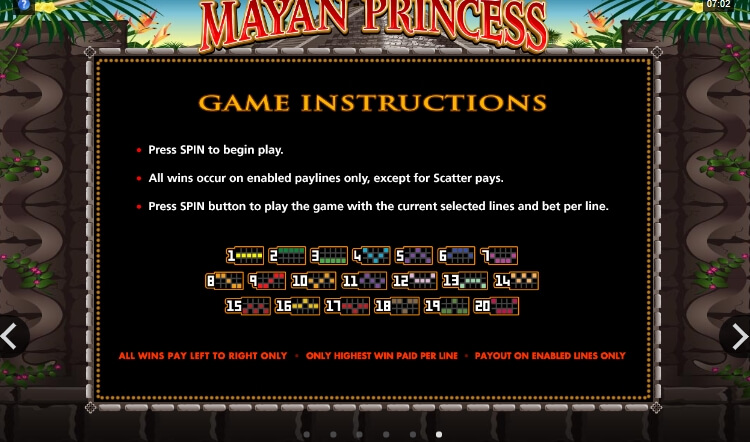 Mayan Princess MICROGAMING เว็บสล็อต PG