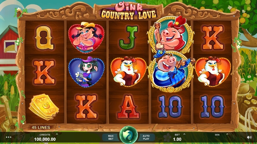 Oink Country Love MICROGAMING สล็อต PG