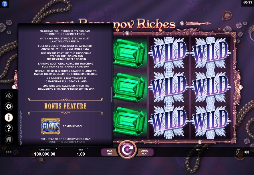 Romanov Riches MICROGAMING โจ๊กเกอร์ 123