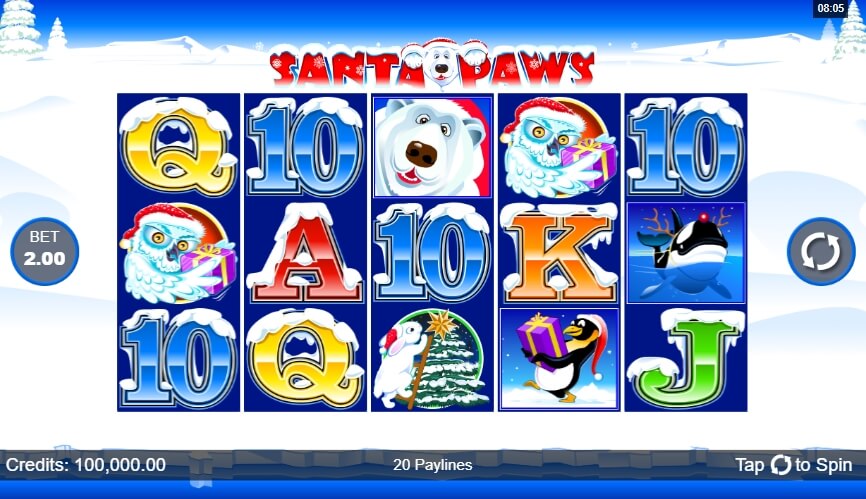 Santa Paws MICROGAMING สล็อตโจ๊กเกอร์ 123