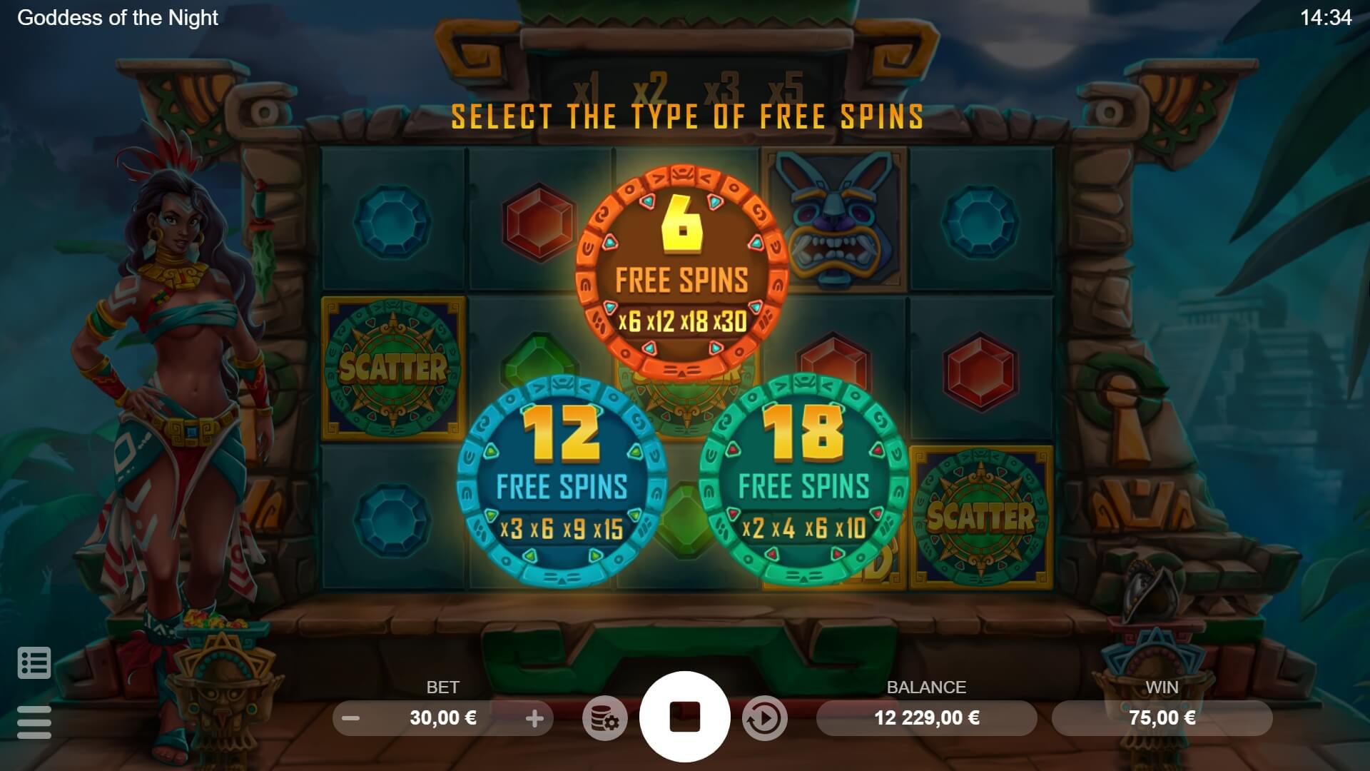 Goddess of the Night EVOPLAY PG Slot1234