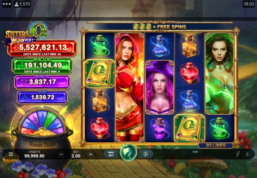 Sisters of Oz WOW Pot MICROGAMING สล็อต PG