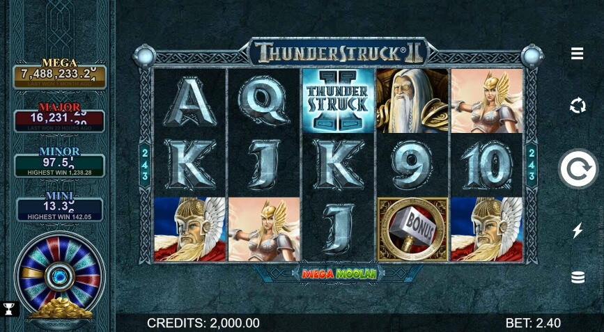 Thunderstruck II Mega Moolah MICROGAMING PG Slot