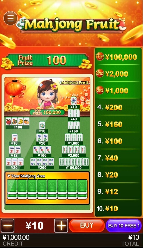 Mahjong Fruit CQ9 สล็อต PG