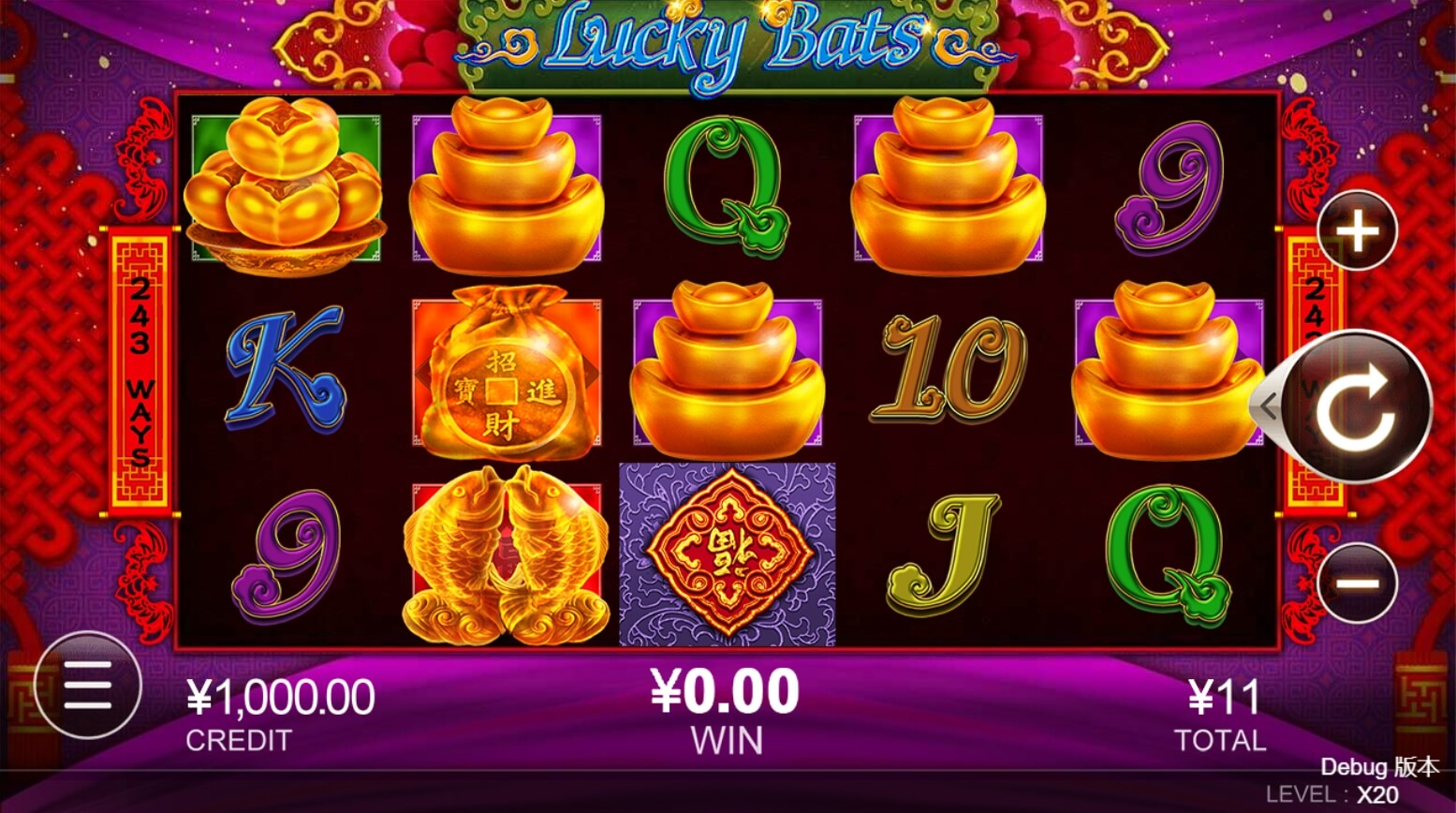 Lucky Bats CQ9 สล็อต PG