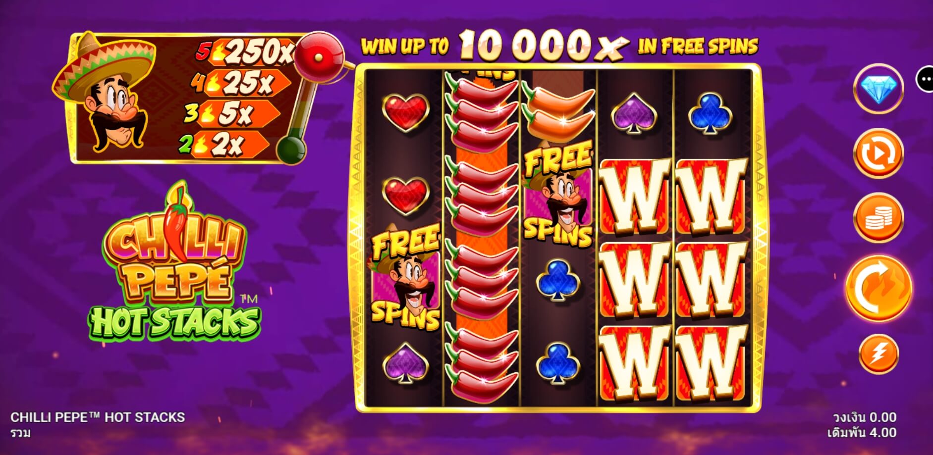 Chilli Pepe Hot Stacks Microgaming สล็อต PG