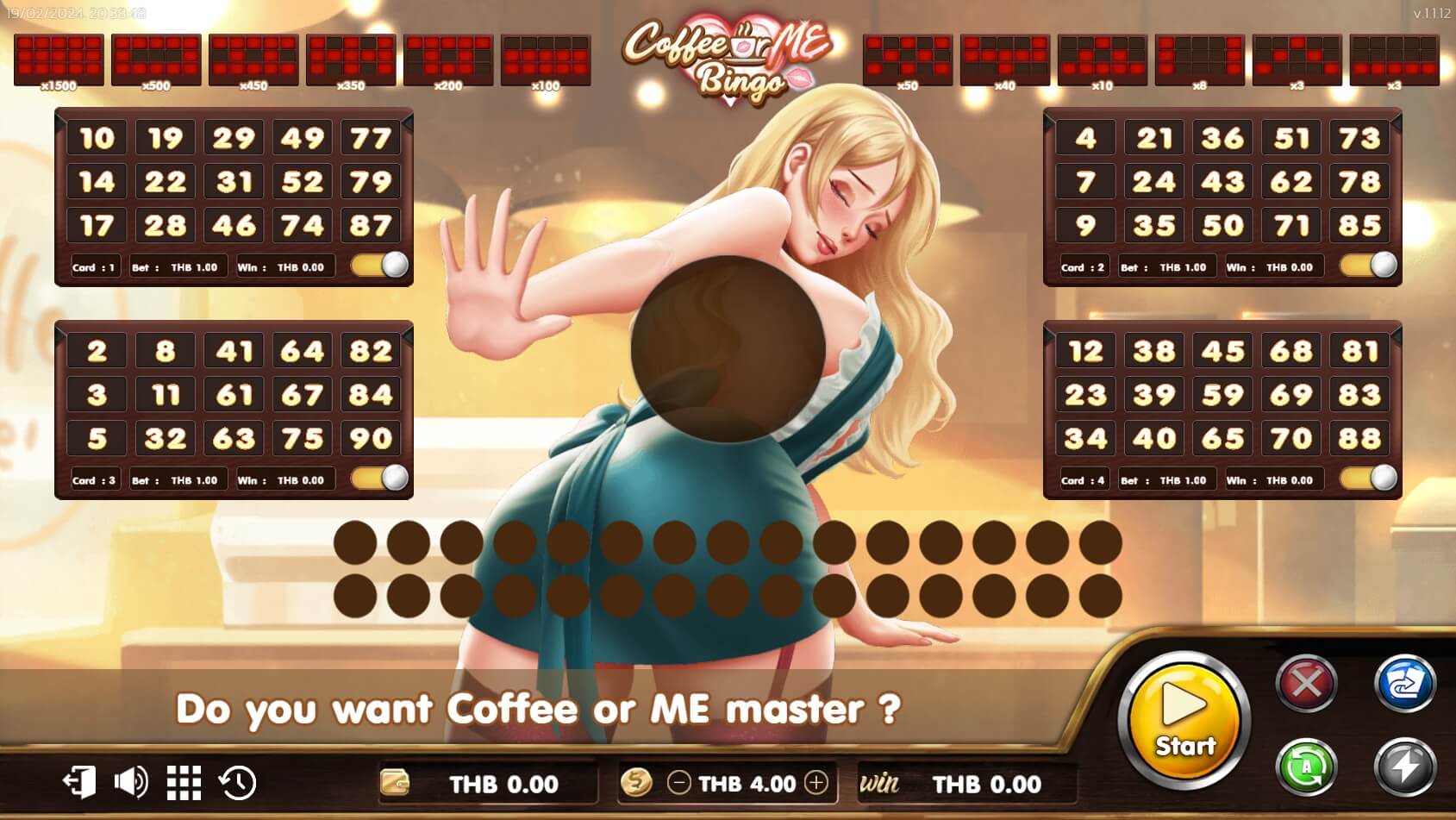 Coffee Or Me Bingo Spinix PG สล็อต