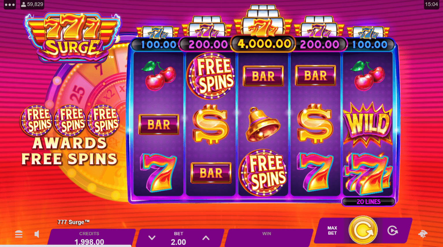 777 Surge Microgaming PG Slot168