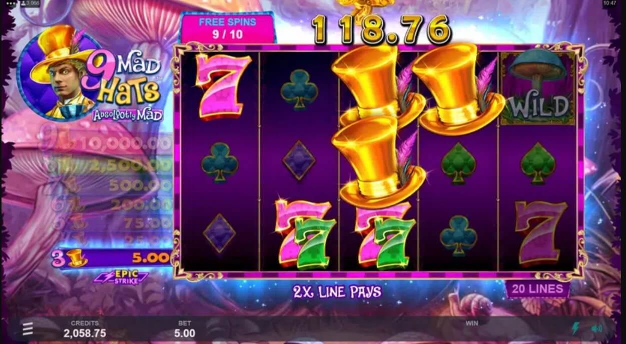 9 Mad Hats Microgaming PG Slot1234