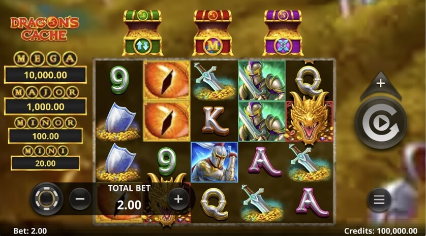 Dragon’s Cache Microgaming สล็อต PG