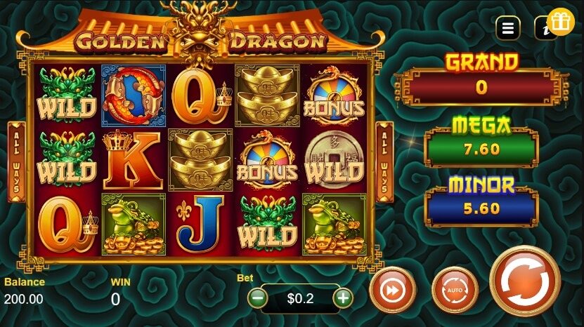 Golden Dragon Jackpot Manna play Slot PG