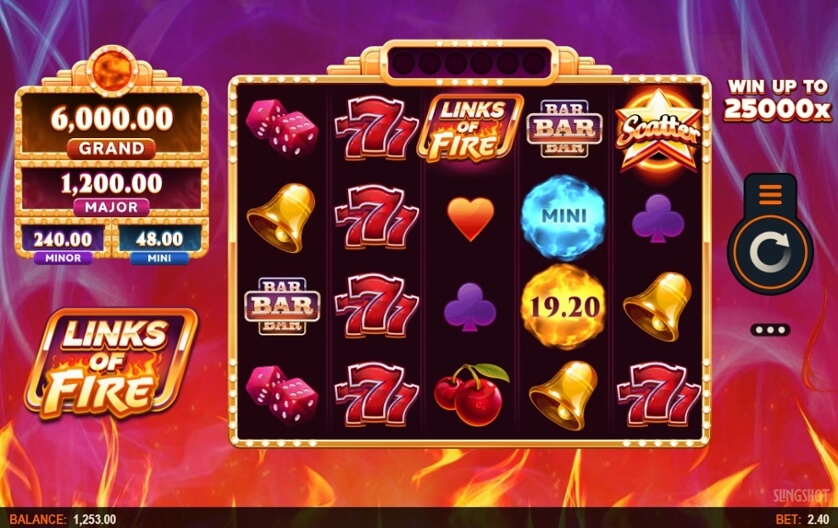 Links of Fire Microgaming สล็อต PG