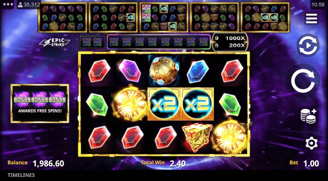 Timelines Microgaming สล็อต PG